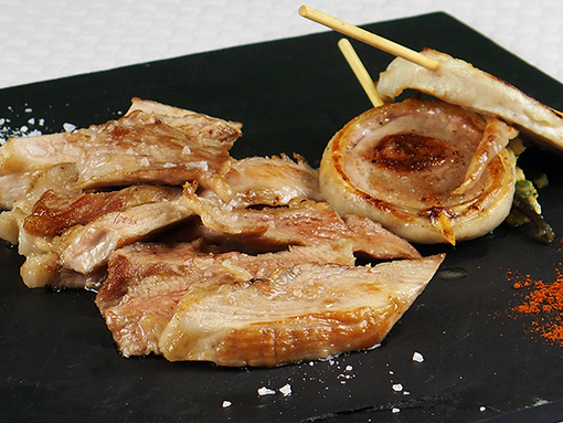 Secreto de cerdo iberico.